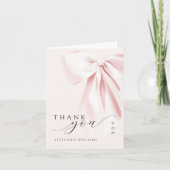 Carte de remerciements plié de Baby shower à cou r (Devant)