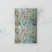 Carte de remerciements plié double blanc abstrait (Intérieur)