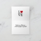 Carte de remerciements plié en albanais (Intérieur)