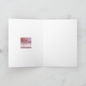 Carte de remerciements plié Flamant rose américain (Intérieur)