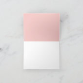 Carte de remerciements plié fleur sauvage rose Bow (Intérieur)