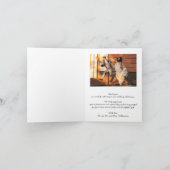Carte de remerciements plié photo mariage (Intérieur)