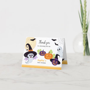 Carte de remerciements plié pour Baby shower.