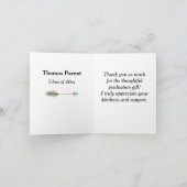 Carte de remerciements plié pour les diplômés amér (Intérieur)