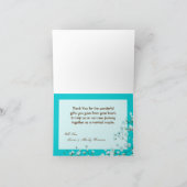 Carte de remerciements plié Printemps bébé souffle (Intérieur)