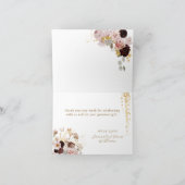 Carte de remerciements pliée (Intérieur)