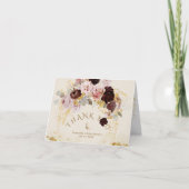 Carte de remerciements pliée (Devant)