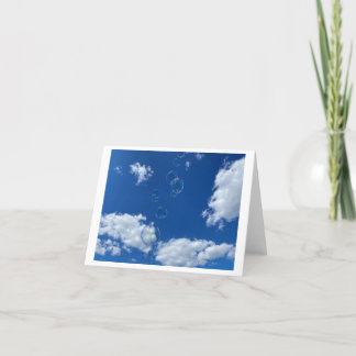 Carte de remerciements pliée