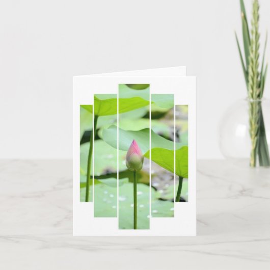 Carte de remerciements pliée (Devant)