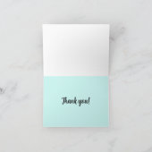 Carte de remerciements pliée (Intérieur)