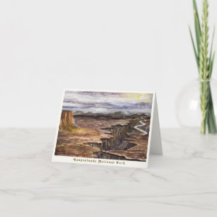 Carte de remerciements pliée