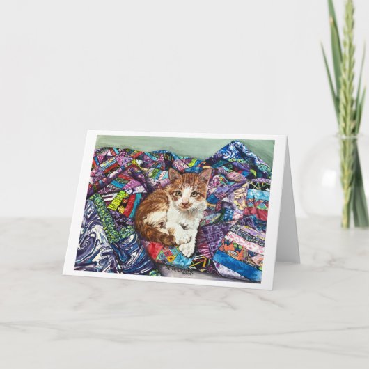 Carte de remerciements pliée (Devant)