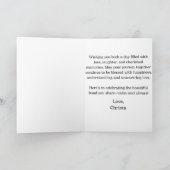 Carte de remerciements pliée (Intérieur)