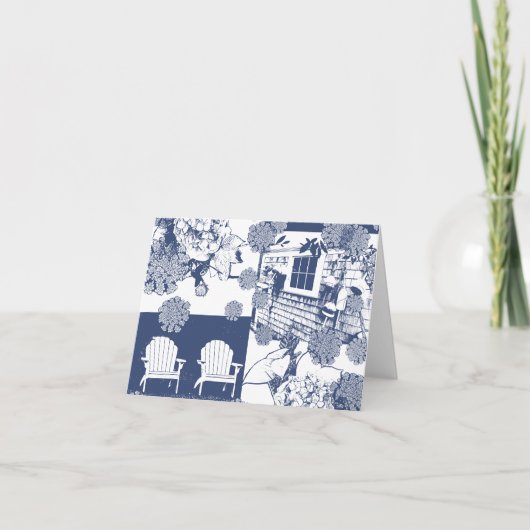 Carte de remerciements pliée (Devant)