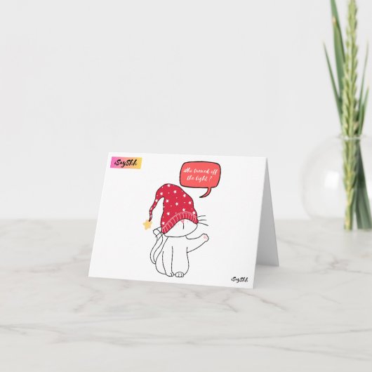 Carte de remerciements pliée (Devant)