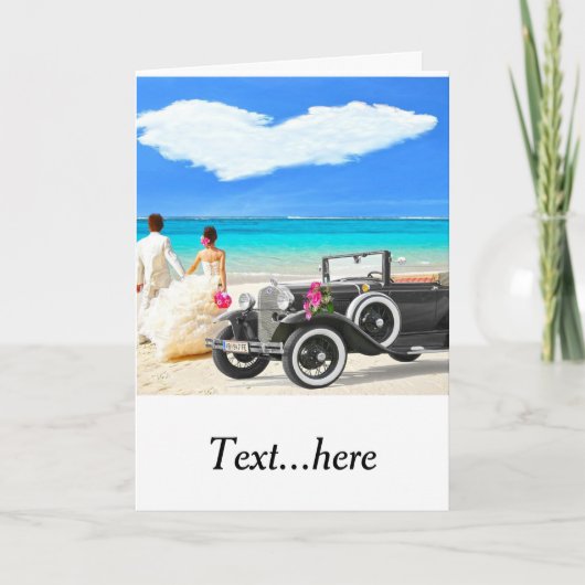 Carte de remerciements pliée (Devant)