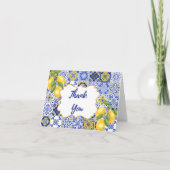 Carte de remerciements pliée (Devant)