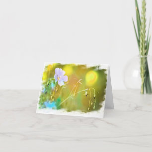 Carte de remerciements pliée