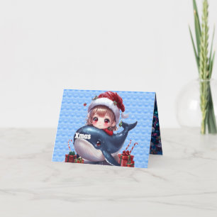 Carte de remerciements pliée