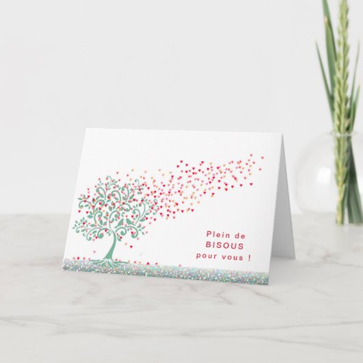 Carte de remerciements pliée (Devant)