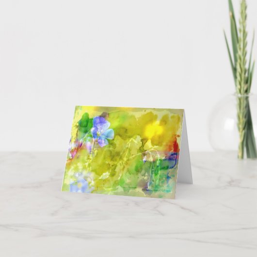 Carte de remerciements pliée (Devant)