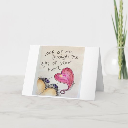 Carte de remerciements pliée (Devant)