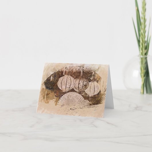 Carte de remerciements pliée (Devant)