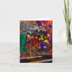 Carte de remerciements pliée