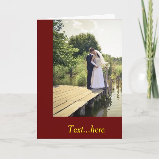 Carte de remerciements pliée (Devant)