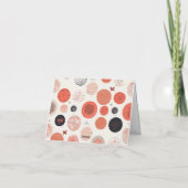 Carte de remerciements pliée (Dos)