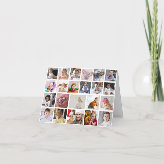 Carte de remerciements pliée (Devant)