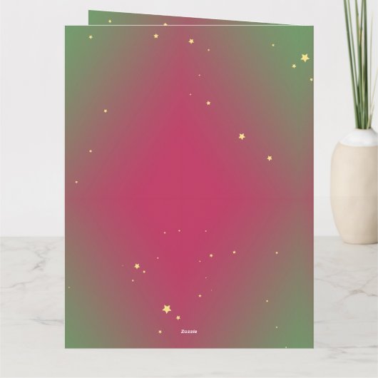 Carte de remerciements pliée (Dos)