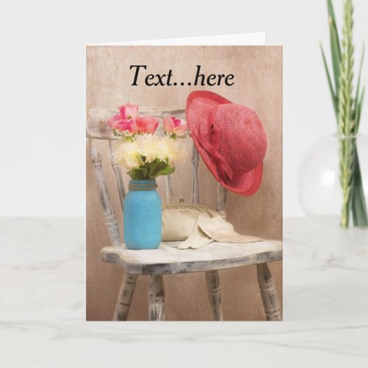 Carte de remerciements pliée (Devant)