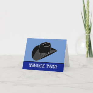 Carte de remerciements pliée