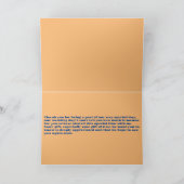 Carte de remerciements pliée (Intérieur)