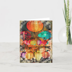 Carte de remerciements pliée