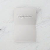 Carte de remerciements pliée (Intérieur)