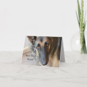 Carte de remerciements pliée (Devant)