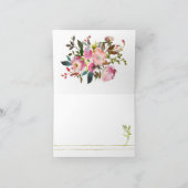 Carte de remerciements pliée (Intérieur)