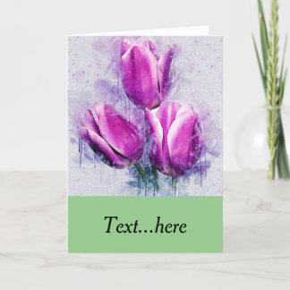 Carte de remerciements pliée