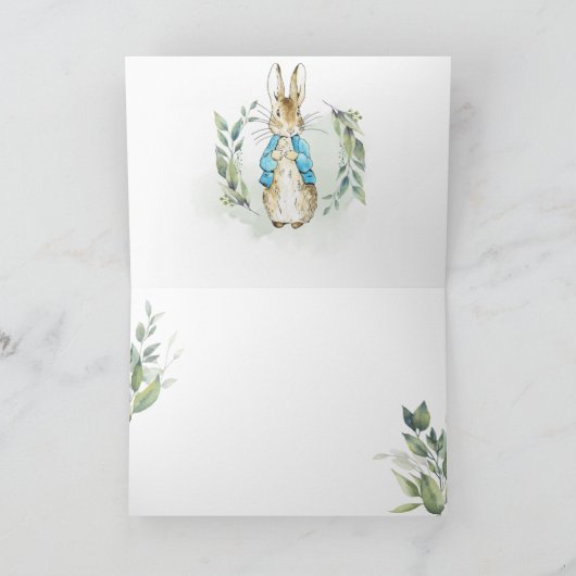 Carte de remerciements pliée (Intérieur)