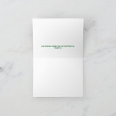 Carte de remerciements pliée (Intérieur)