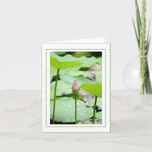 Carte de remerciements pliée (Devant)