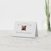 Carte de remerciements pliée (Devant)