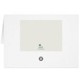 Carte de remerciements pliée Baby Zebra (Dos Horizontal)