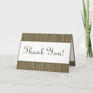 Carte de remerciements pliée Bamboo Bliss