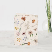 Carte de remerciements pliée Boho (Dos)