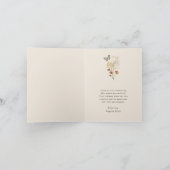 Carte de remerciements pliée Boho (Intérieur)