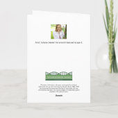 Carte de remerciements pliée CDO Art (Dos)