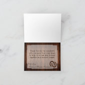 Carte de remerciements pliée Chaussures Cheval Gra (Intérieur)